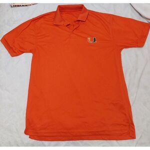 University Of Miami‎ Orange Polo XL Hurricanes 'Canes Party School South Beach